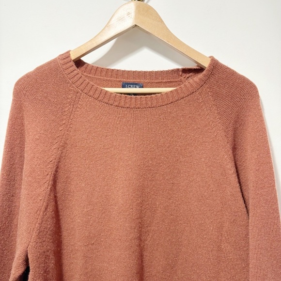J. Crew Factory Supersoft Lambswool-Blend Crewneck Sweater Size XL Brown AA027 - Picture 5 of 13